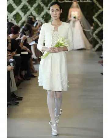 Свадебное коротко платье, Oscar de la Renta